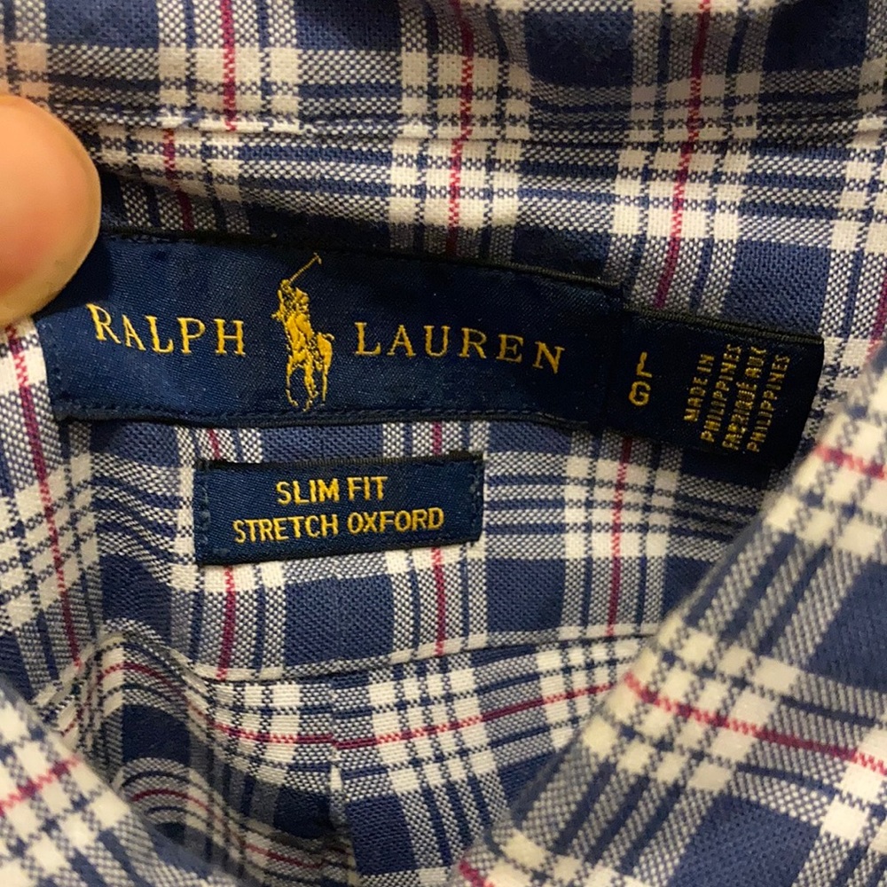 Ralph Lauren slim fit stretch Oxford LG